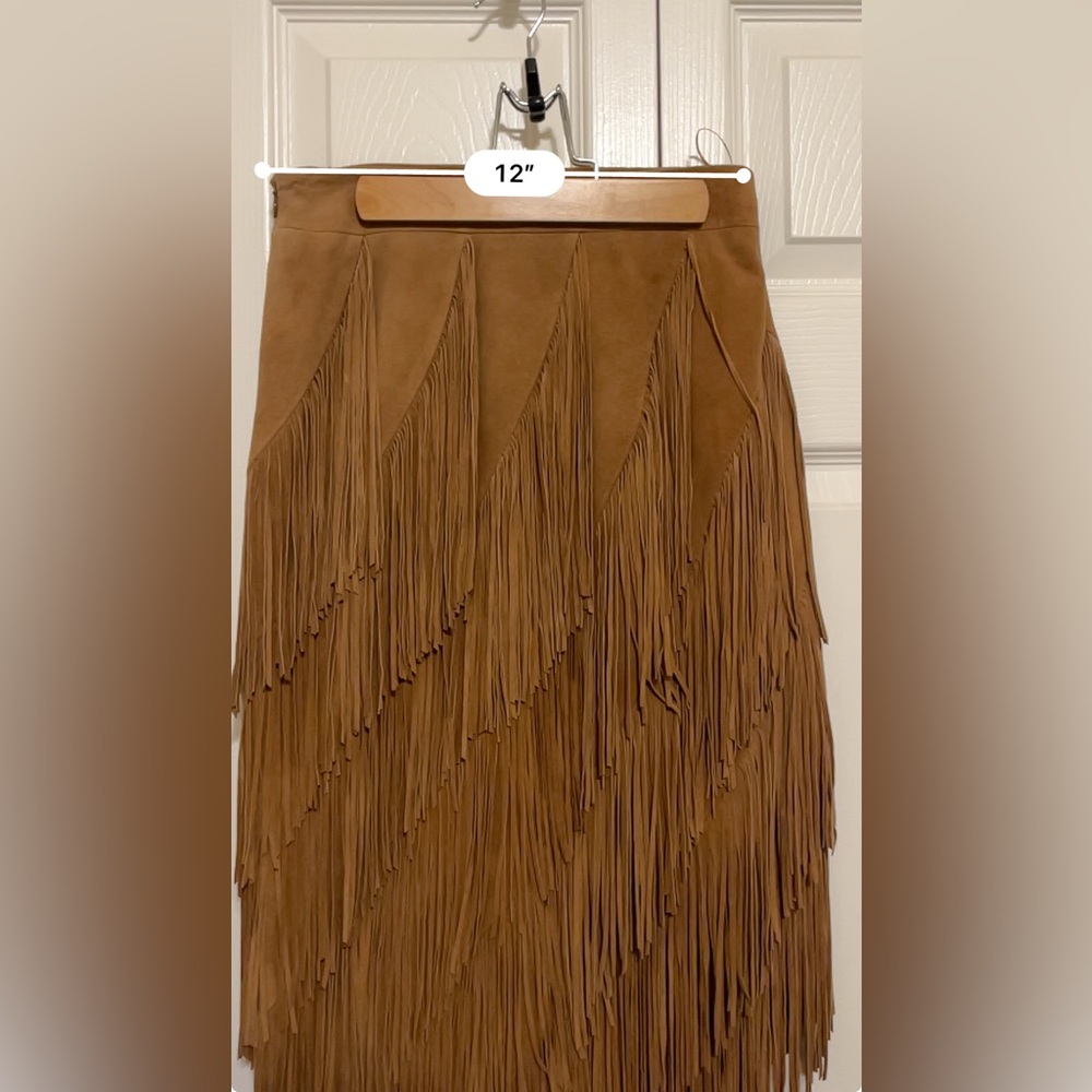 Intermix Suede Fringe Skirt- New With Tags!! - Picture 13 of 13